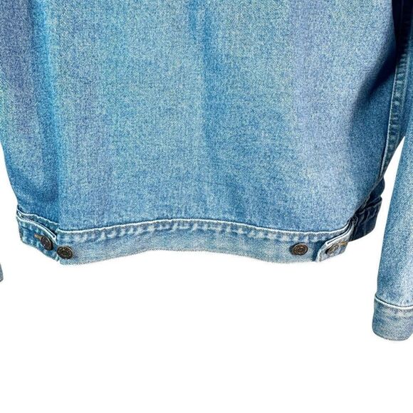 Vintage Planet Hollywood Lake Tahoe Trucker Jacket Men's Size M Jean Denim Coat - Picture 6 of 10